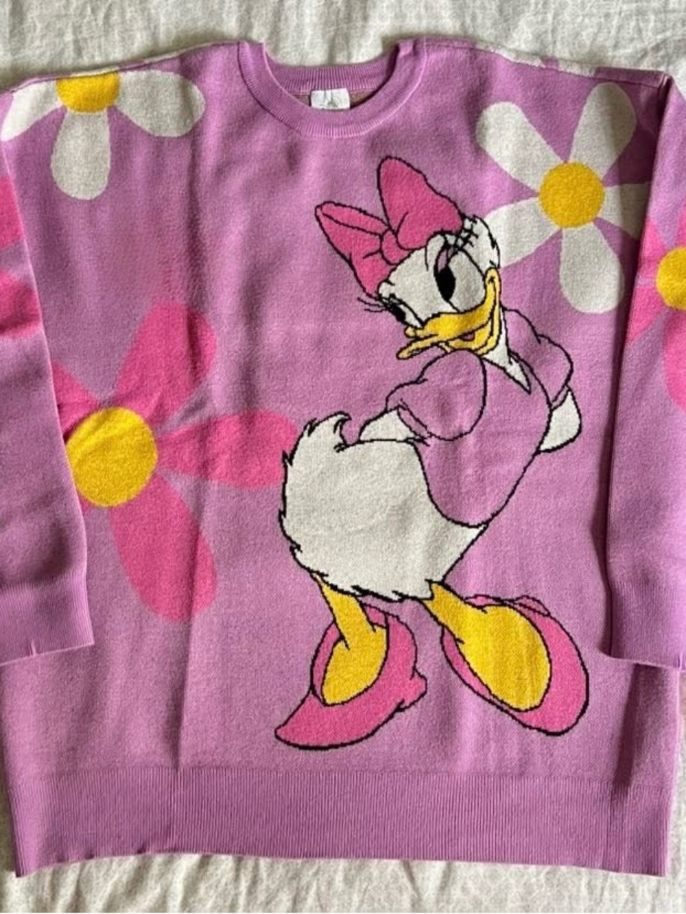 Disney Lavender Daisy Duck Crewneck Sweater Spirit Jersey
